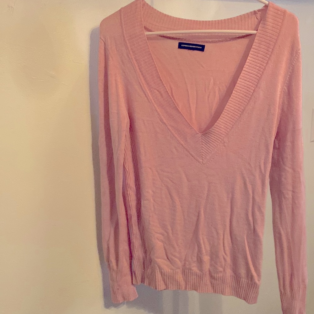 Pink express sweater.